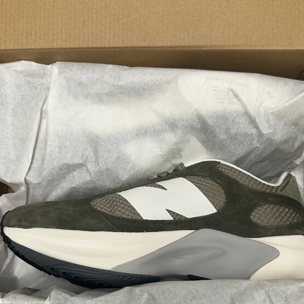 New Balance WRPD Green Beige Lifestyle Shoes - Picture 3 of 9
